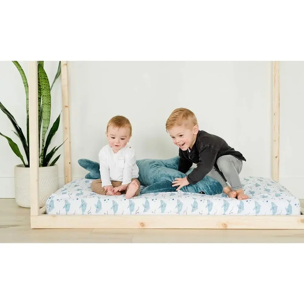100% Cotton Fitted Crib Sheet - Premium Baby Bedding -Soft, Breathable & Durable